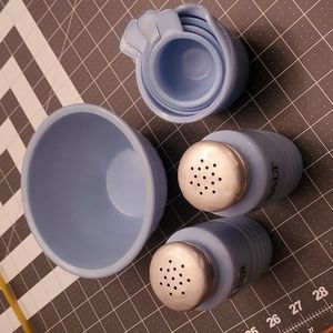 Delphite by Jeannette Salt & Pepper, Mixing Bowl, and Measuring Cups